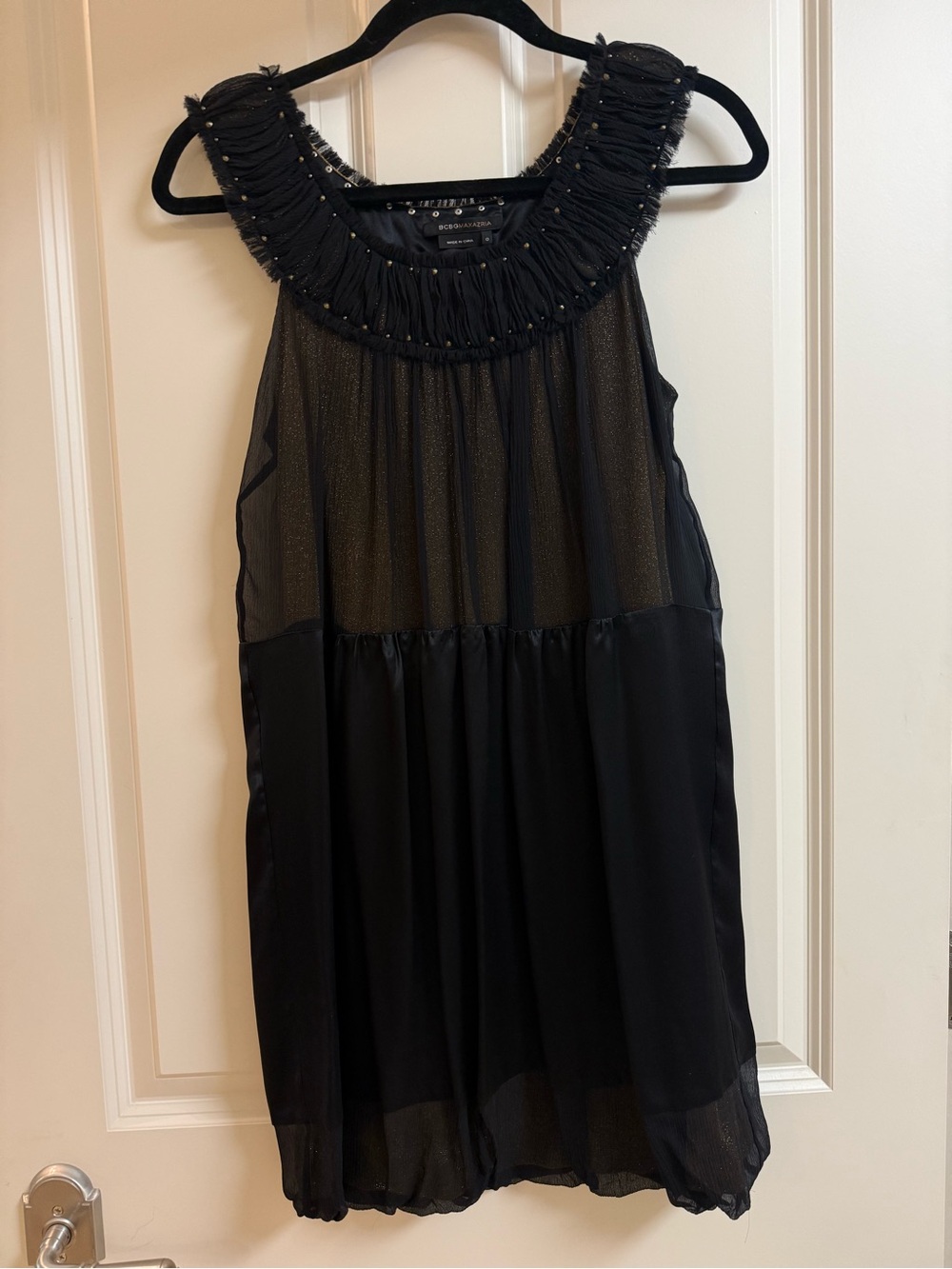 Bubble LBD - Sheer Black and Gold